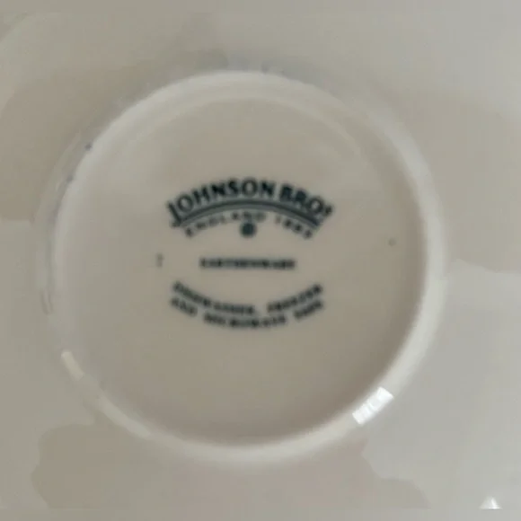 Johnson Brothers Blue White Castle Saucers Set of 3 England - Picture 4 of 4
